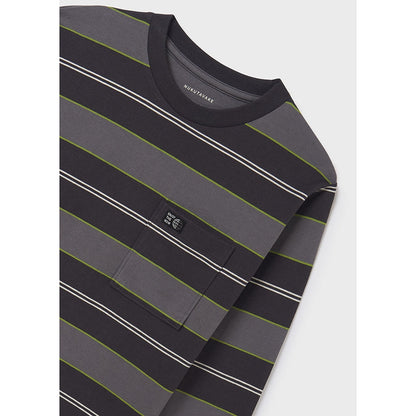 Nukutavake L/S Striped Shirt _Grey 7013-15