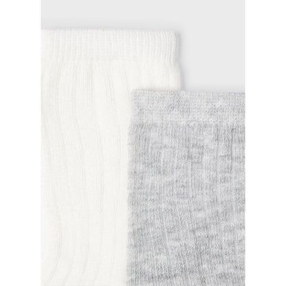 Mayoral Baby 2pc Dressy Socks Set _Grey 9536-56