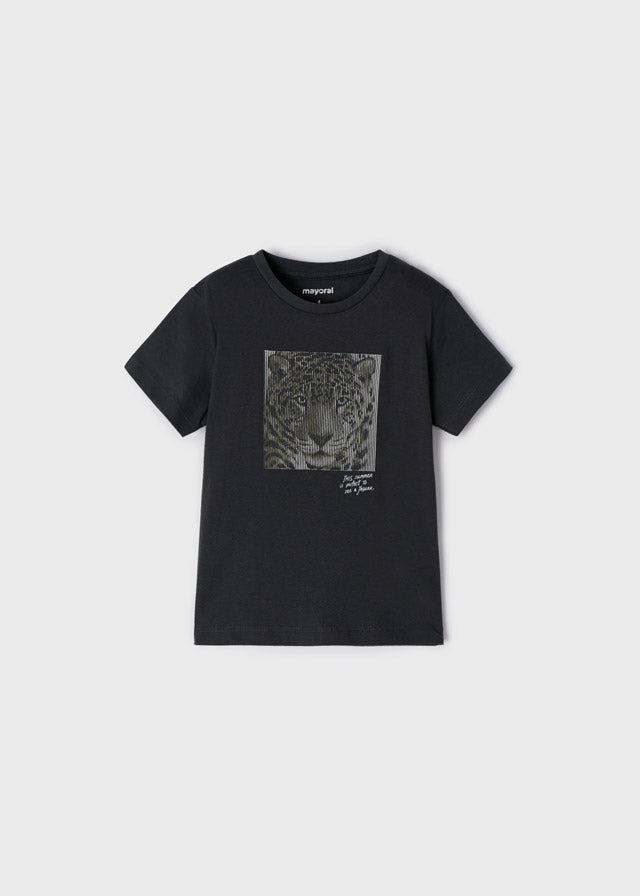 Mayoral Mini T-Shirt w/ 3D Jaguar_ Dark Grey 3005-51