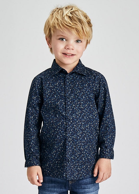 Mayoral Mini L/s Navy Shirt 4167-34