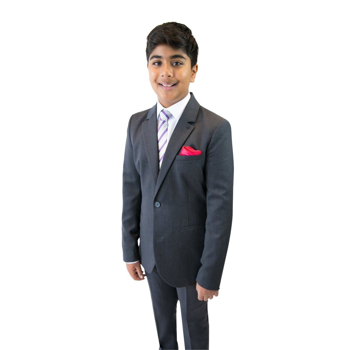 Emporio Armani Boys Slim Charcoal Wool Suit NorthBoys