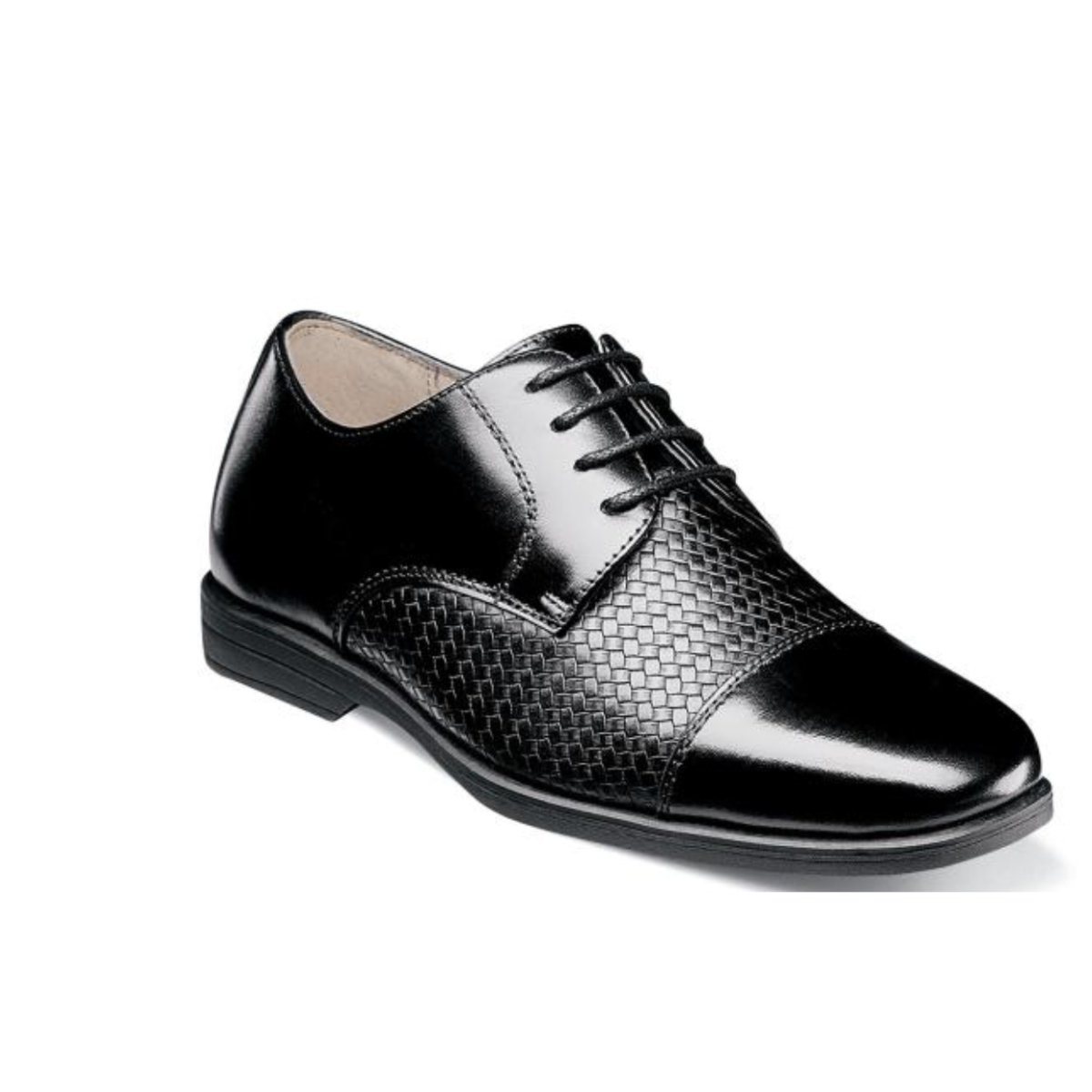 Florsheim Kid's Shoe Reveal II Cap Toe Ox Black or Cognac 16625 Footwear - Youth - Non Designer Florsheim 