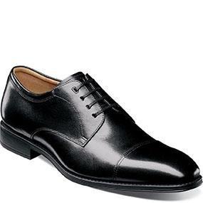 Florsheim Men's Shoe Amelio Cap Toe Oxford Footwear - Mens Florsheim Black 8D 