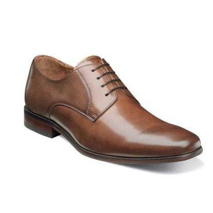 Florsheim Men's Shoe Postino Plain Toe Oxford Footwear - Mens Florsheim Cognac 8D 