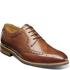 Florsheim Men's Uptown Wingtip Oxford Shoe 15170 Footwear - Mens Florsheim Cognac 9D 