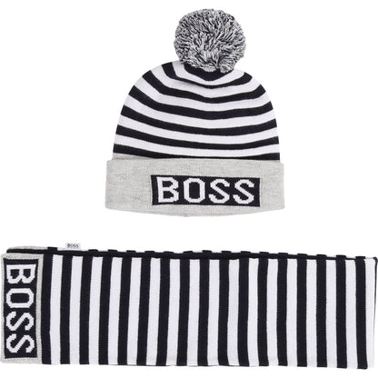 Hugo Boss Baby Hat & Scarf Set 192 J98261 Outerwear Hugo Boss 