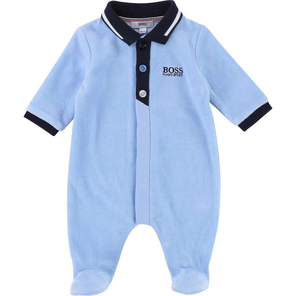 Hugo Boss Baby Pyjamas 182 J97130 Sleepers Hugo Boss Chambray Grey 3 mo 