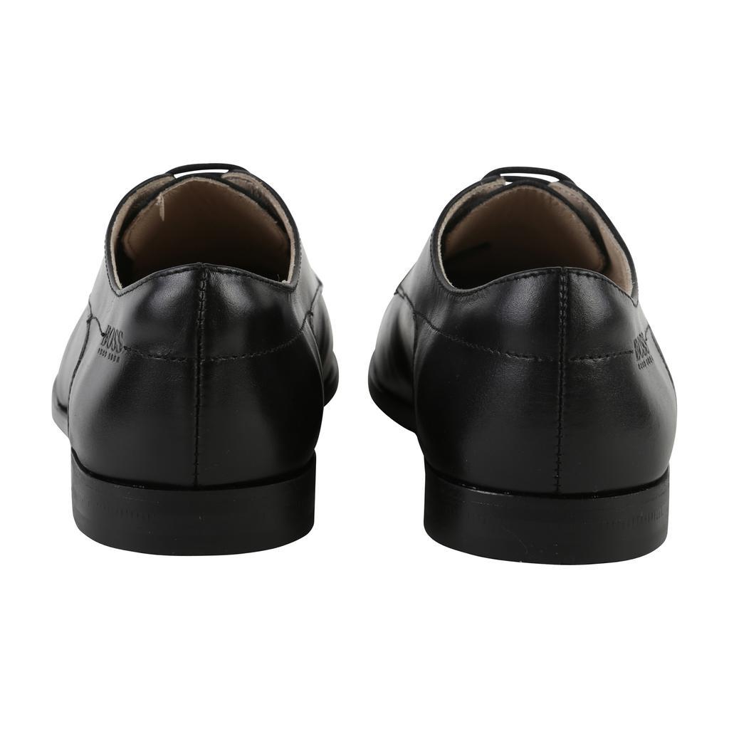 Hugo Boss Boys Black Leather Dress Shoes J29Z00 Footwear - Youth - Designer Hugo Boss 
