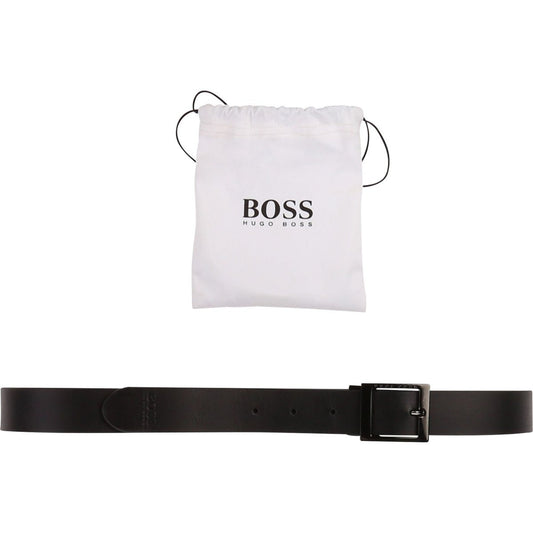 Hugo Boss Boys Black/Blue Reversible Belt Belts Hugo Boss 