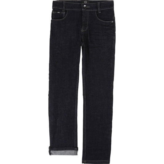 Hugo Boss Boys Dark Blue Denim Jeans Denim Hugo Boss 