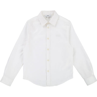 Hugo Boss Boys Long Sleeve Dress Shirt Dress Shirts Hugo Boss White 4 
