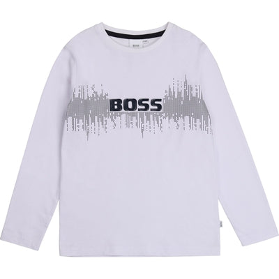 Hugo Boss Boys Long Sleeve T-Shirt T-Shirts Hugo Boss 4 White 