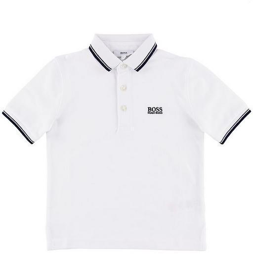 Hugo Boss Boys Short Sleeve Polo Polo Shirts Hugo Boss White 6 