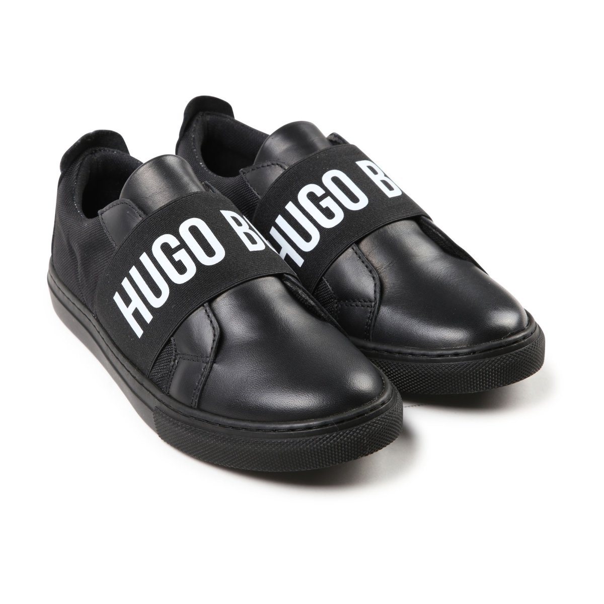 Hugo Boss Boys Sneakers with Black or White Logo J29177 Footwear - Youth - Designer Hugo Boss 