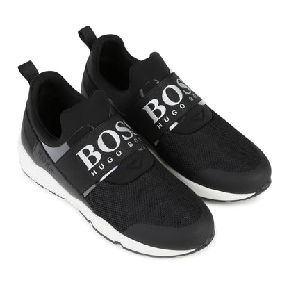 Hugo Boss Boys Trainers Footwear - Youth - Designer Hugo Boss 36 Black 