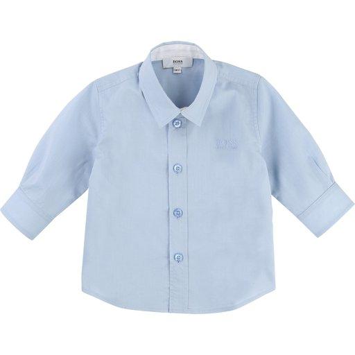 Hugo Boss Toddler Dress Shirt J05P03 Dress Shirts Hugo Boss Faded Blue 12 months 