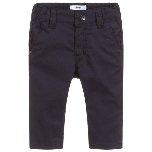 Hugo Boss Toddler Navy Cotton Pant J04328 Cotton Pants Hugo Boss 