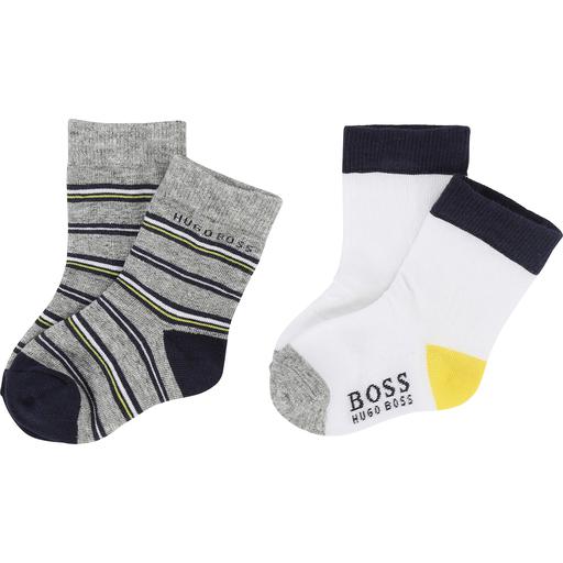 Hugo Boss Toddler Socks 2 Pairs 181 J00080 Socks Hugo Boss Grey 17 