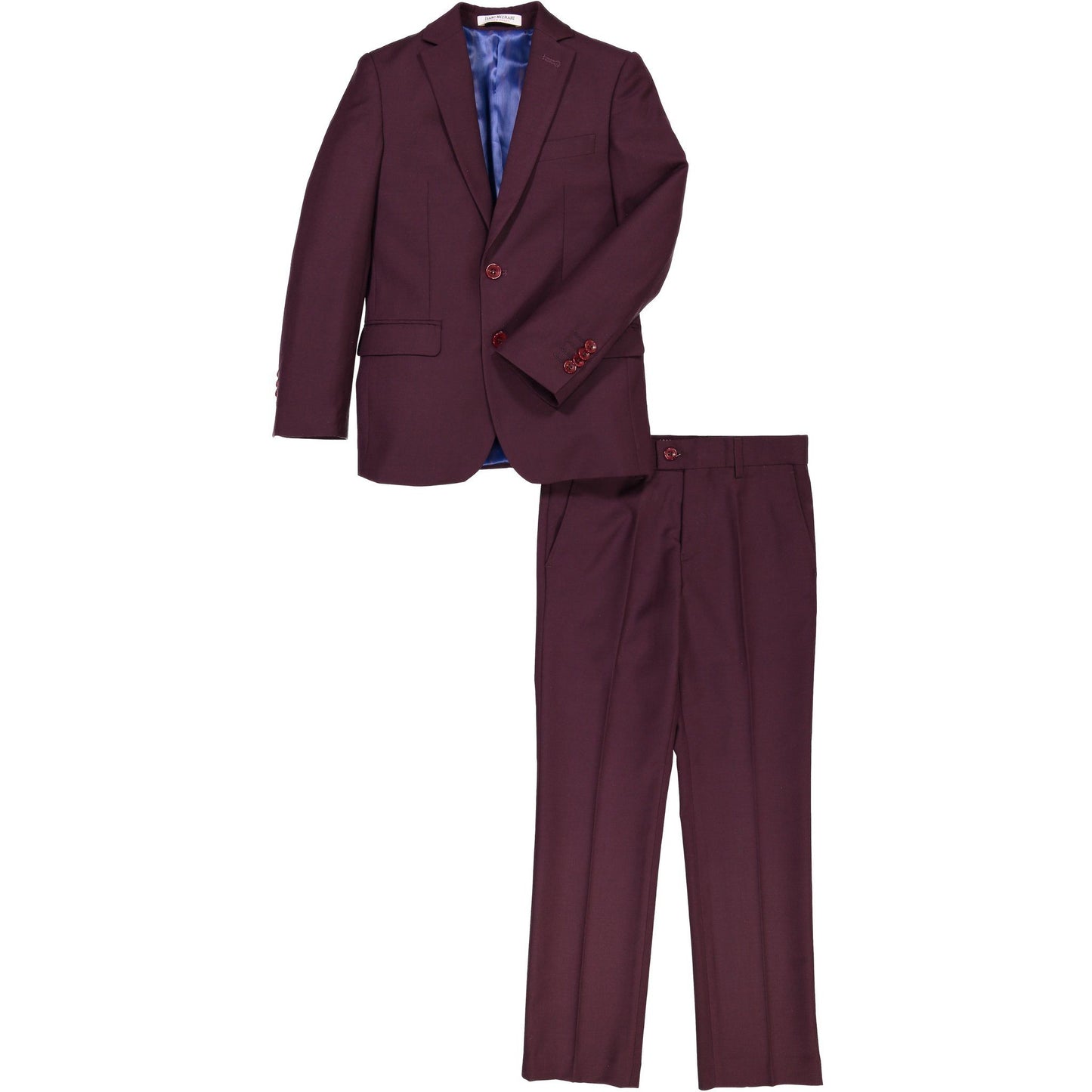 Isaac Mizrahi Boys Slim Burgundy Suit Suits (Boys) Isaac Mizrahi 