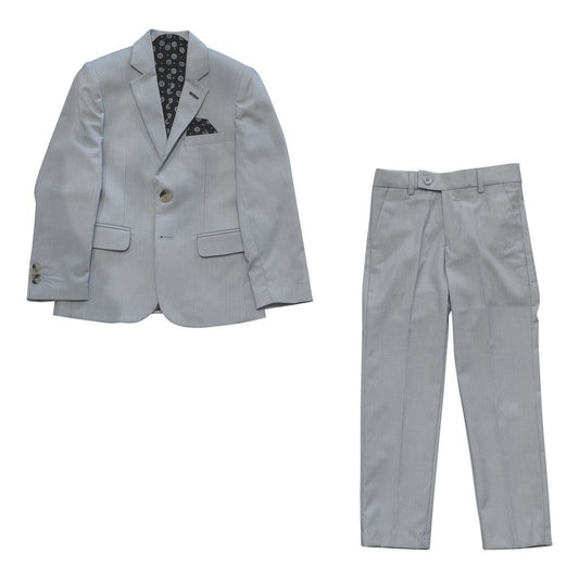 Leo & Zachary Boys Slim Blue Suit Searsucker 181 SUIT32 Suits (Boys) Leo & Zachary 