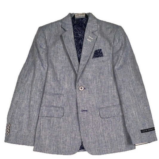 Leo & Zachary Chambray Blue Suit Suits (Boys) Leo & Zachary 