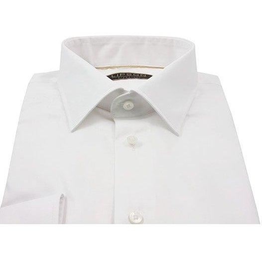 Lipson Mens Shirt Contemporary Fit solid 8939-67797000, Wht, 15 Shirts - Fancy Lipson 