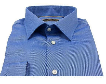 Lipson Mens Shirt Fashion Fit w/texture 6970-95797000 Dress Shirts Lipson Azure 15.5 