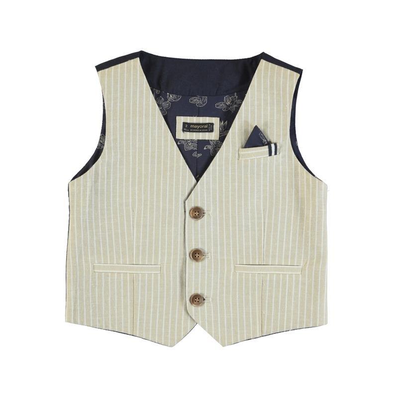 Mayoral Mini Boys Tailored Linen Vest-Mayoral-NorthBoys