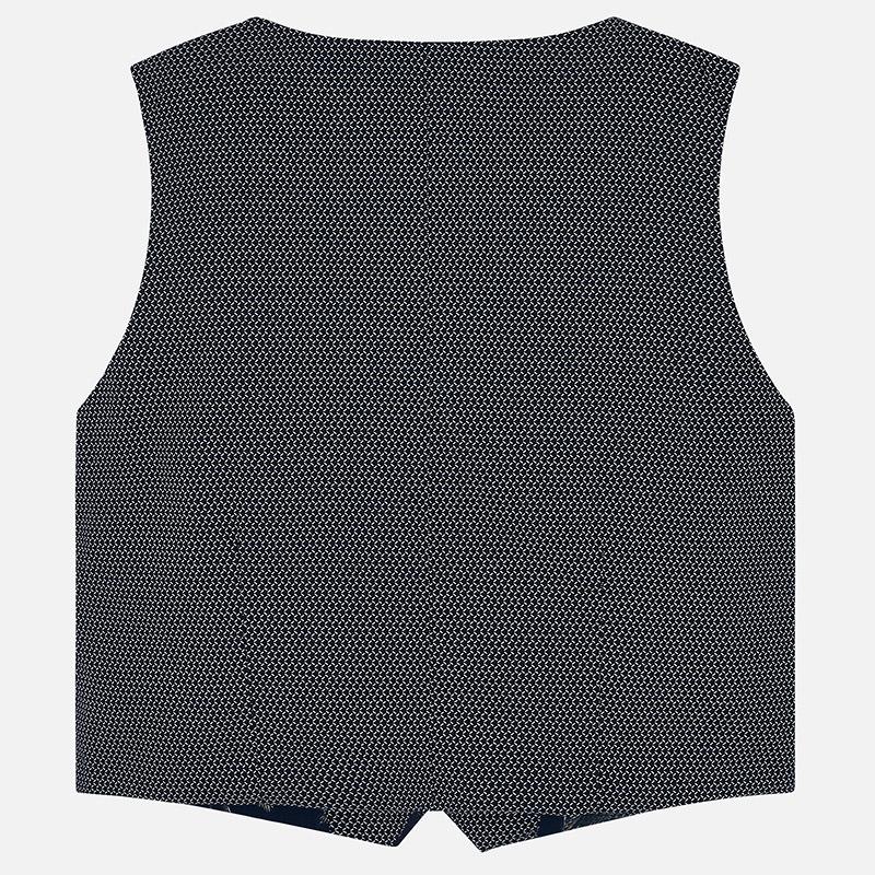 Mayoral Mini Tailored Navy Linen Vest 3310-Mayoral-NorthBoys