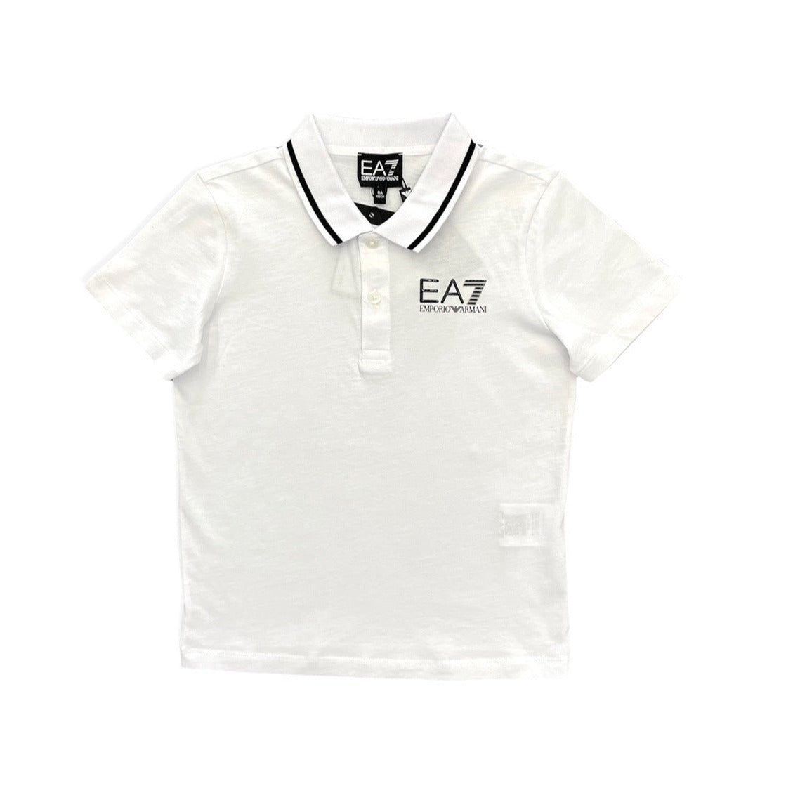 EA7 Boys Polo Shirt_3LBF51 White