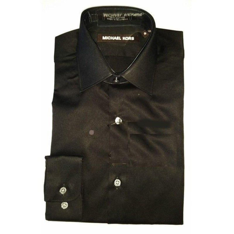 Michael Kors Boys Black Cotton Dress Shirt Z0003 Dress Shirts Michael Kors Black 14 