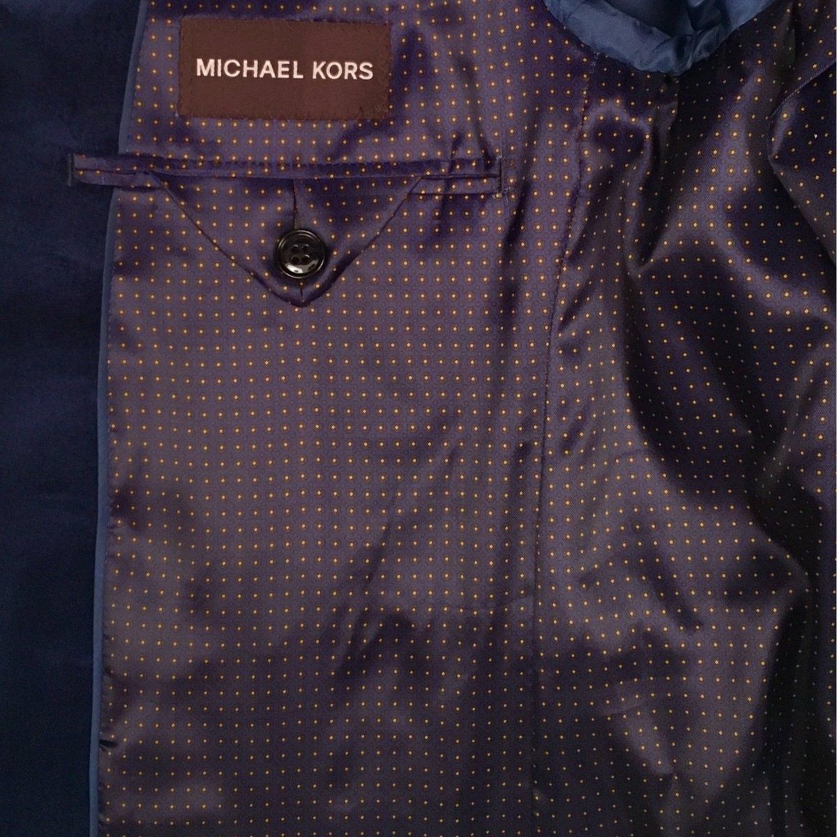 Michael Kors Boys Blue Velvet Sports Jacket 192 U0077 Sports Jackets Michael Kors 