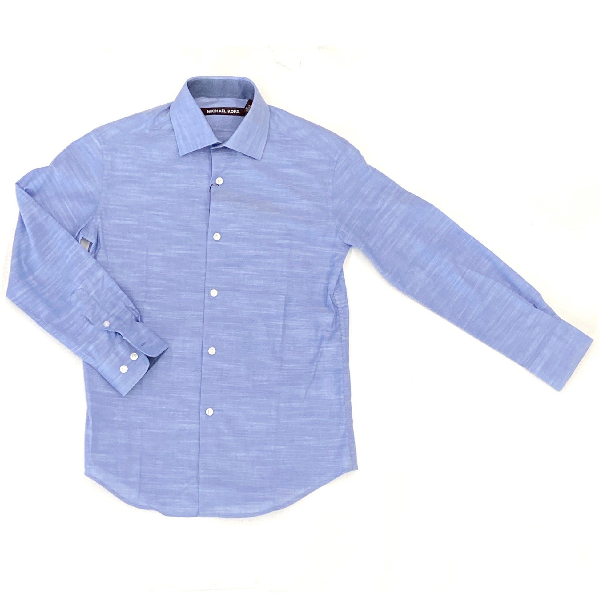 Michael Kors Boys Cotton Blue Dress Shirt Dress Shirts Michael Kors 