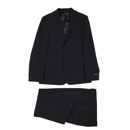 Michael Kors Boys Husky Plain Navy Wool Suit ZH022 Suits (Boys) Michael Kors 
