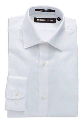 Michael Kors Boys Husky White Cotton Shirt ZH000 Dress Shirts Michael Kors 