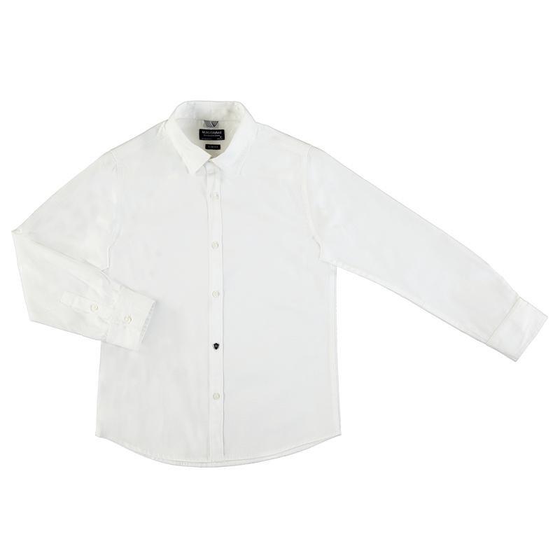 Nukutavake Basic Slim Fit White Cotton Dress Shirt 874