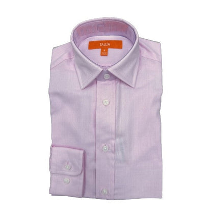 Tallia Boys Pink/White Chevron Dress Shirt