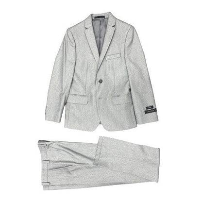Marc New York Boys Skinny Light Grey Sharkskin Suit W0707