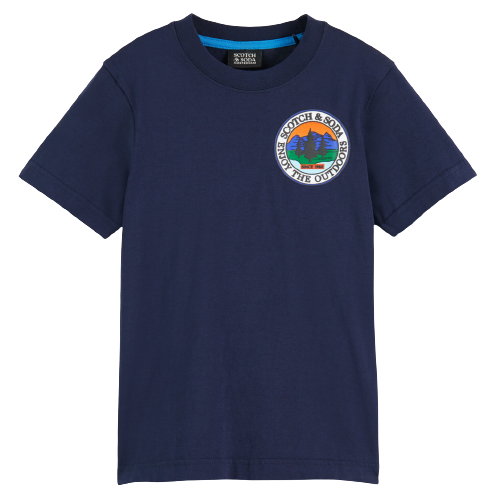 Scotch & Soda Boys T-Shirt w/Graphic _Navy 167678-0002