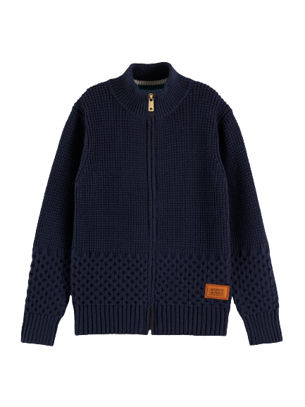 Scotch & Soda Zip-Up Pullover _Navy 167741-0002