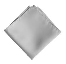 Pocket Square Solid Pocket Squares JQ grey 