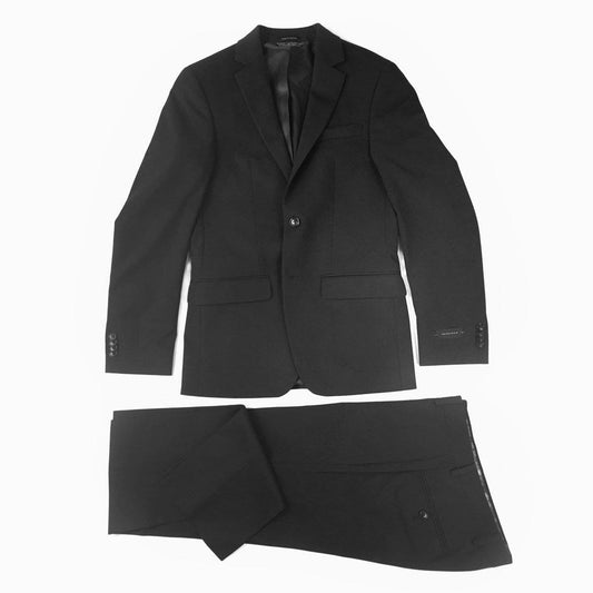 Sean John Mens Ultra-Slim Plain Black Suit Y0001 Suits (Men) Sean John 