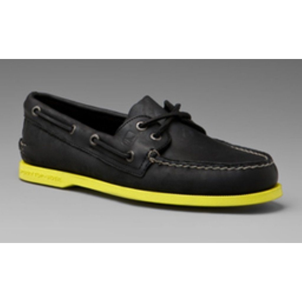 Sperry Top Sider Men's Limited 538629 Footwear - Mens Sperry Blk/Yellow 10.5 