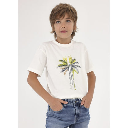 Nukutavake Palm Tree T-Shirt_Cream 6079-60