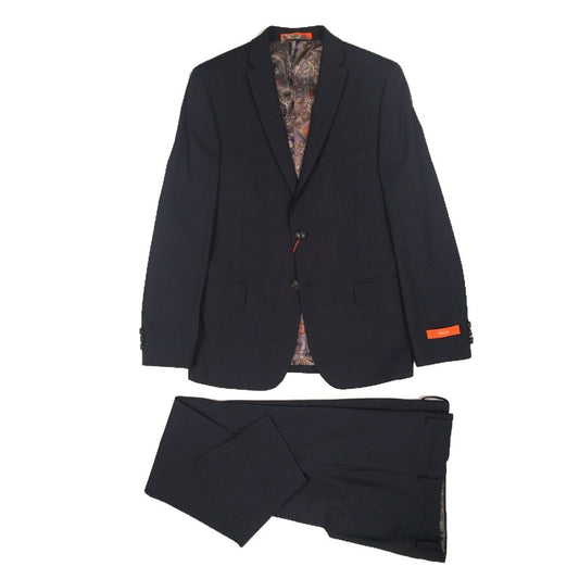 Tallia Boys Husky Black Plaid Wool Suit BZH050 Suits (Boys) Tallia 