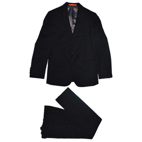 Tallia Boys Husky Black Wool Suit DZH001 Suits (Boys) Tallia Black 20H 