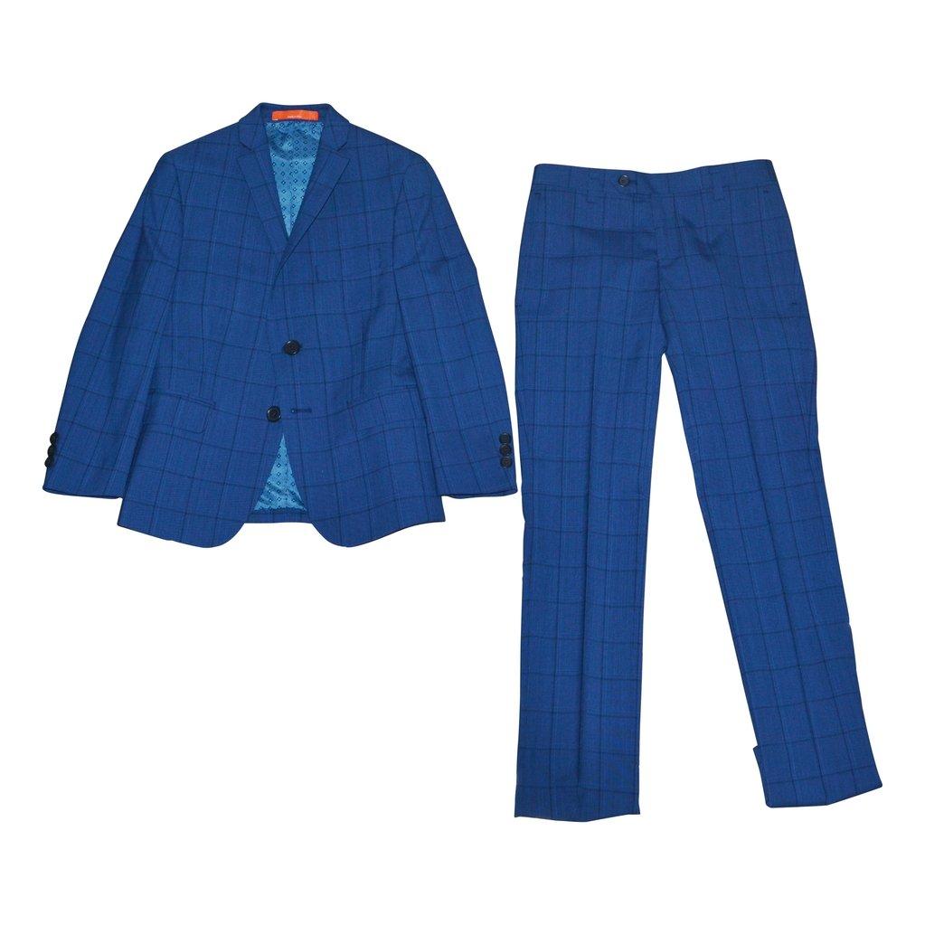 Tallia Boys Skinny Blue Wool Suit Y0463 Suits (Boys) Tallia 