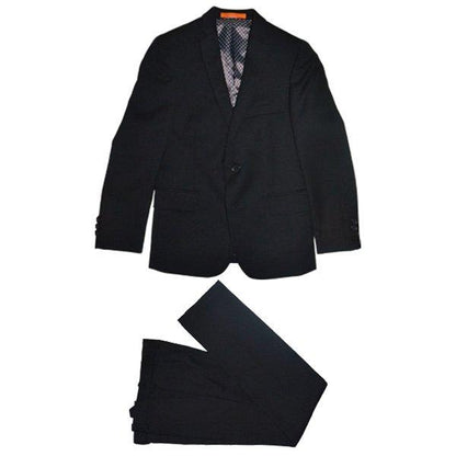Tallia Boys Skinny Wool Black Suit DZ0001 Suits (Boys) Tallia Black 8S 