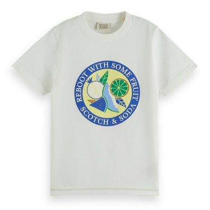 Scotch & Soda Boys T-Shirt_Off White 170559-0001